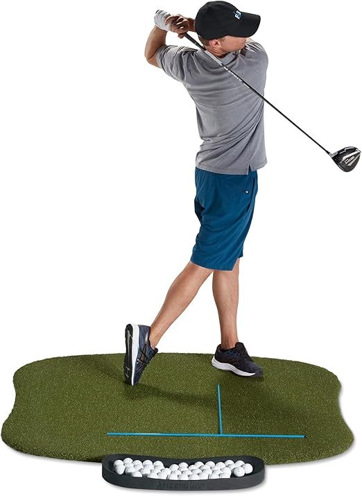 FiberBuilt 5x5 hourglass golf hitting mat